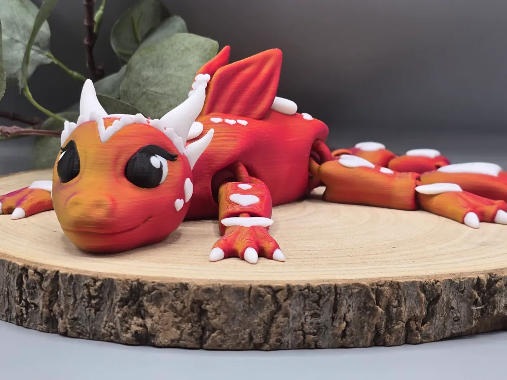 Heart Dragon Valentina - Free 3D Print Model - MakerWorld