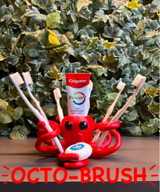 Porte-brosses à dents poulpe