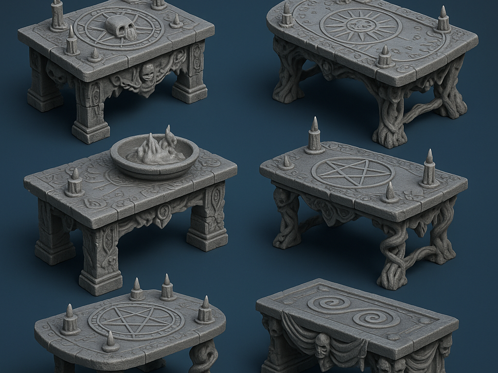 Ritual Tables Pack for Dungeon Scenes