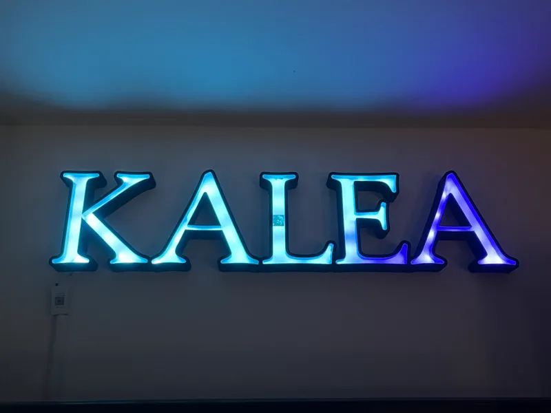 Namenslampe Kalea