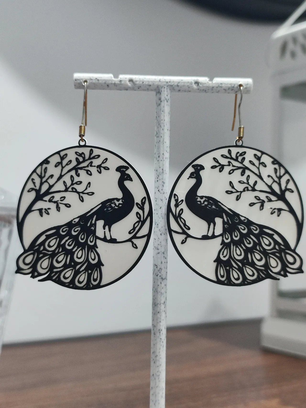 Aretes Plumaje Real view 3