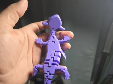 Adorno temático: Articulated Axolotl Dragon (Print-in-Place!) — vista de referencia 4