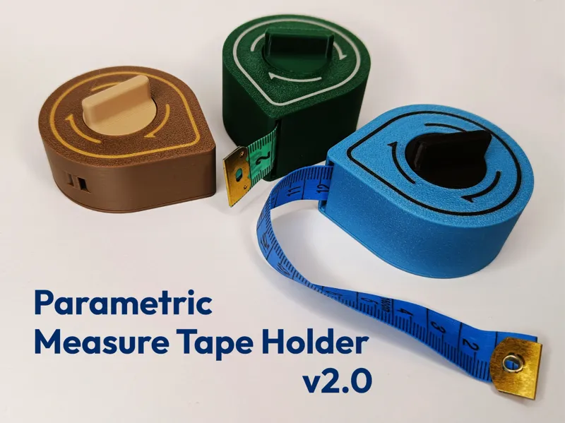 Parametric measure tape holder v2.0