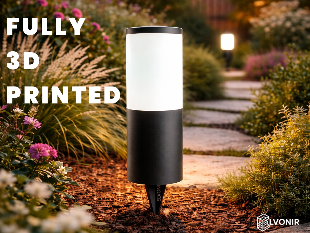 Cylindrical Garden Lamp | Fully 3D-Printed
