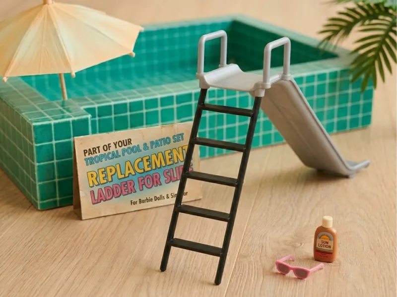 Ladder for 80s Tropical Pool & Patio Set
