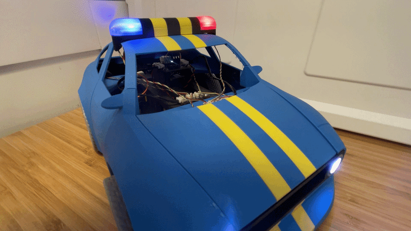 Police Light Bar for CyberBrick 4WD Car / Wuguigui