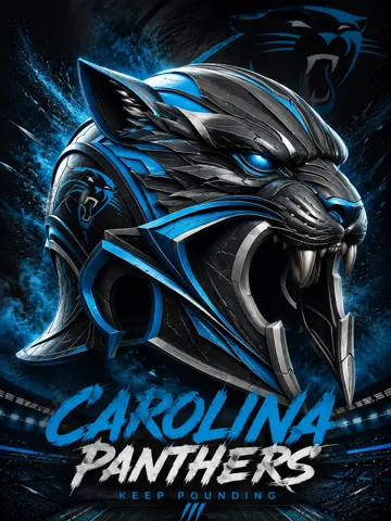 Pieza para disfraz o exhibición: Carolina Panthers helmet — vista de referencia 2