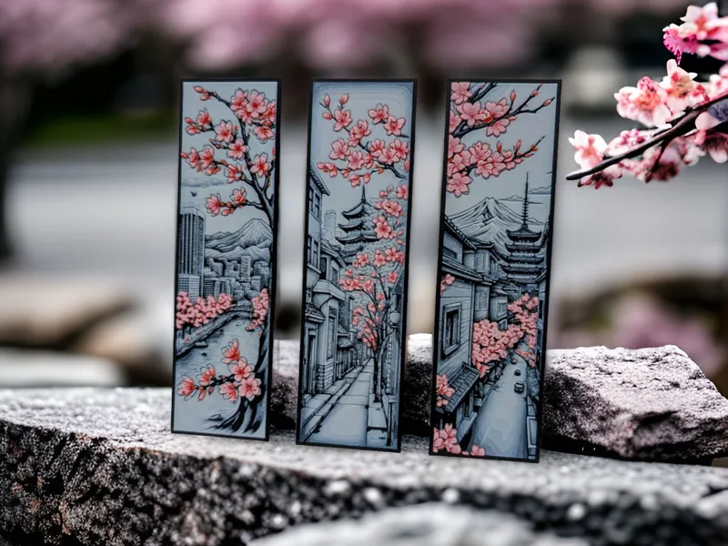 Cherry Blossom Bookmark Set - One more Chapter