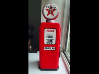 Vintage Gas Pump Lamp