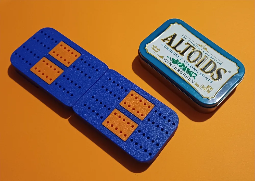 Altoids - Folding Cribbage Board (Print In Place) - Free 3D Print Model ...