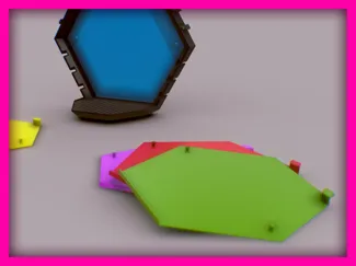 Custom Backing for Hexagon Wall Shelf - Funko Pop