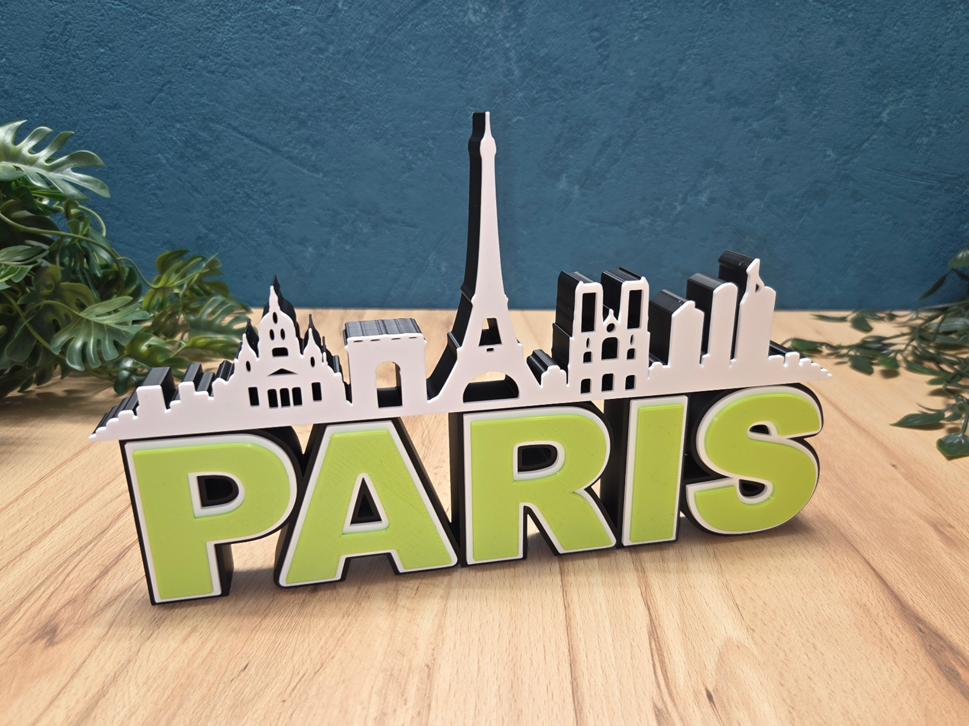Skyline Paris, 3-farbiges urbanes Dekomodell