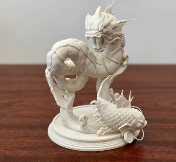 Figura decorativa: Escultura Inspirada en Magikarp & Gyarados — vista de referencia 4