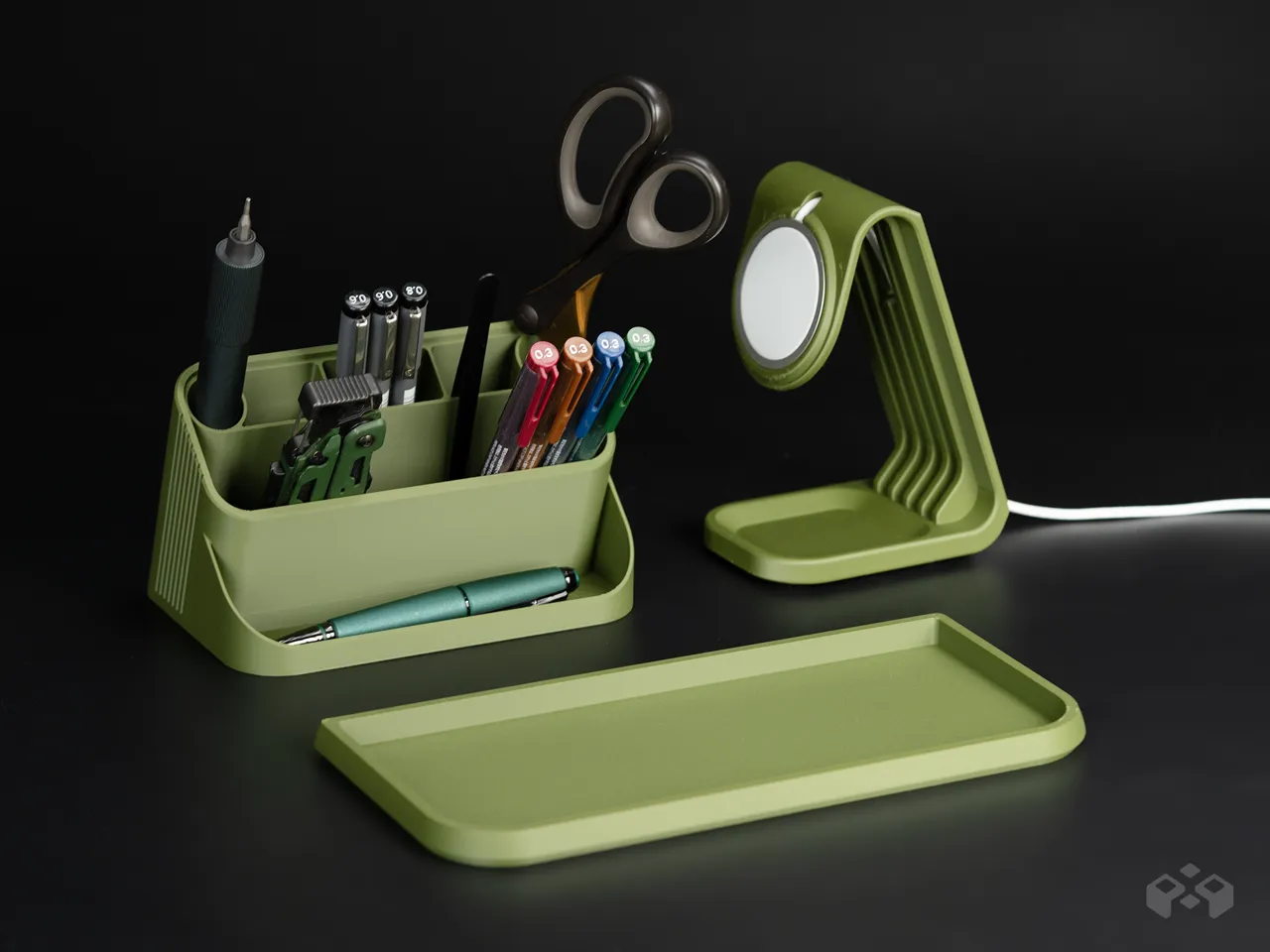 Modular Desk Organizer System|MagSafe Phone Stand view 4