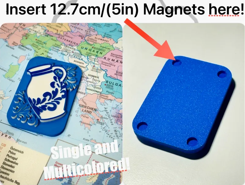 Decorative Pitcher Fridge Magnet [12cm/5in.Magnet]