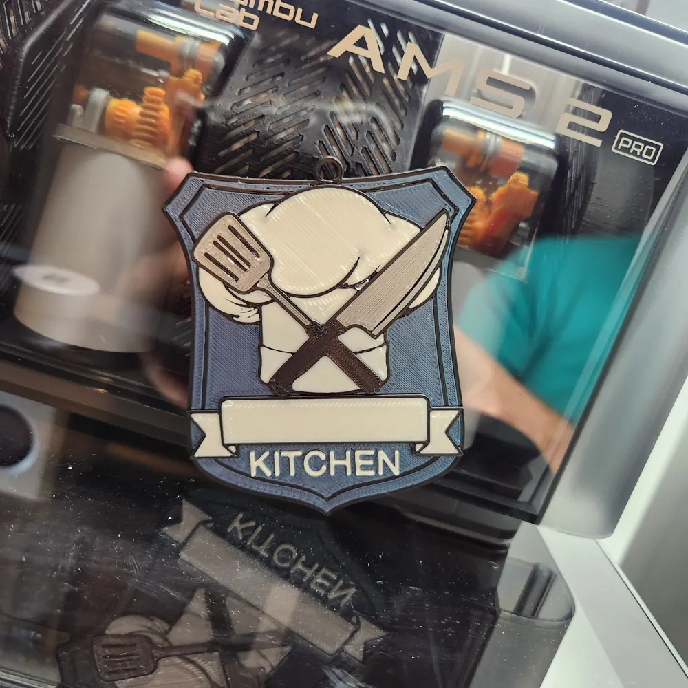 Kitchen Sign Blank Customizable Owner's Name - Free 3D Print Model ...