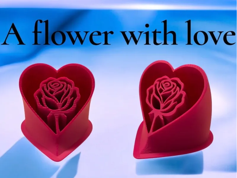A flower with love