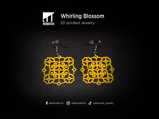 Whirling Blossom Earrings