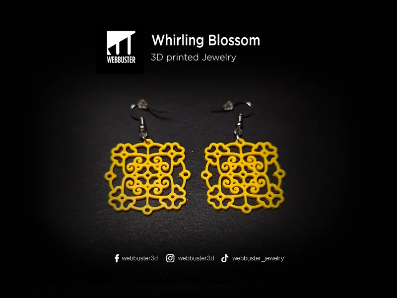 Whirling Blossom Earrings
