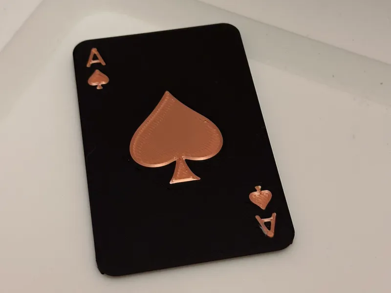 Ace Of Spades - Badge or Bank Card Holder
