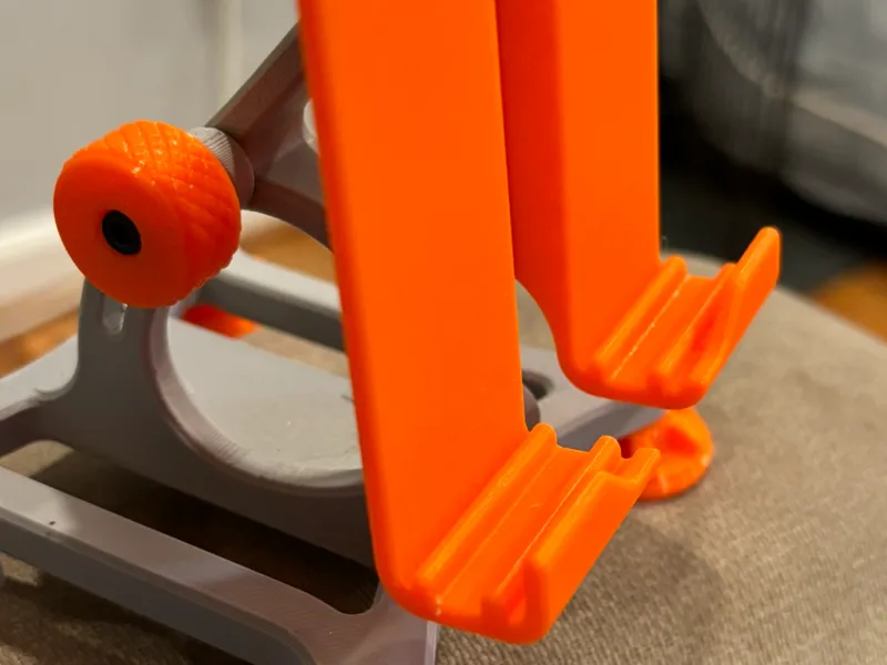 Industrial Phone Stand w nutserts + button relief