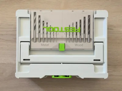 Festool Systainer 3 lid drill inlay
