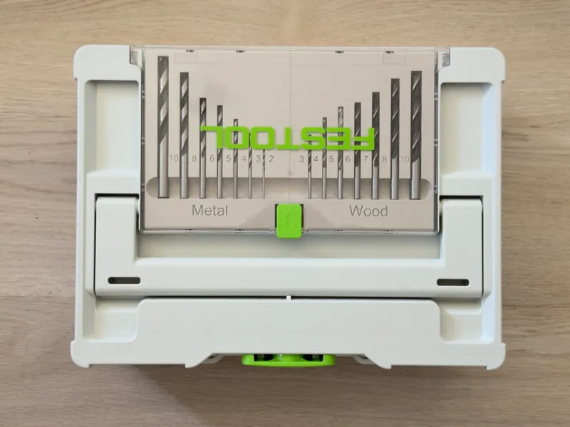 Festool Systainer 3 lid drill inlay