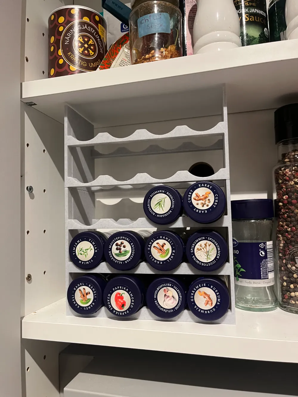 Stack Spice Rack Spice rack - minimalistic and stackable - Free 3D Print Model - MakerWorld