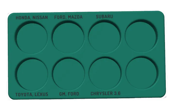 Assenmacher FUN19KIT 8 Piece Oil Funnel Set Holder