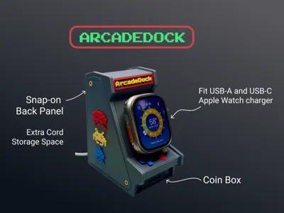 ArcadeDock - Retro Apple Watch Charger Stand