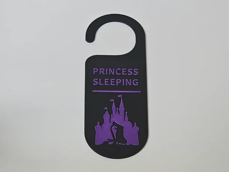 Princess Sleeping Door Hanger Rapunzel