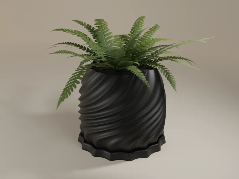 Twist Flow Planter – Stylish Spiral Pot