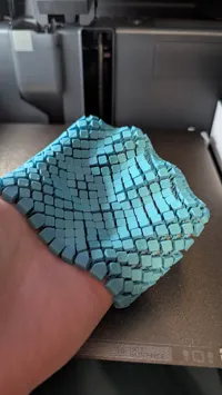 0.12mm layer, 3 walls, 50% infill, ironing