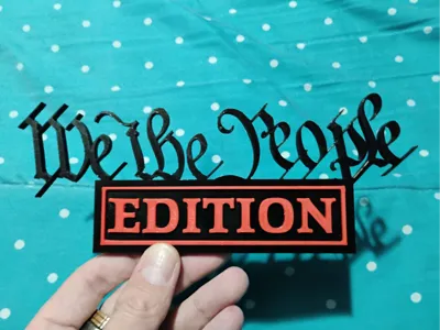 We the People Edition Truck Emblem