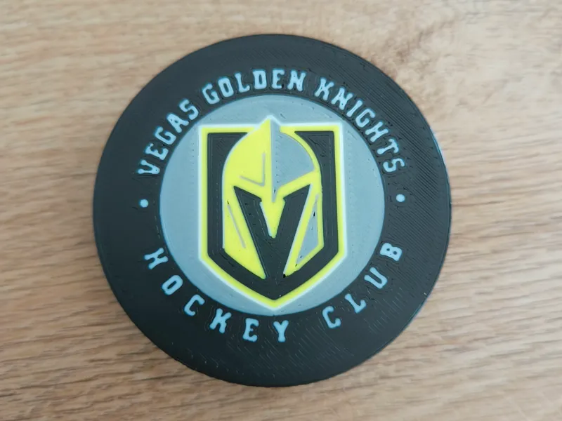 Puck with Club Logo VEGAS GOLDEN KNIGHTS
