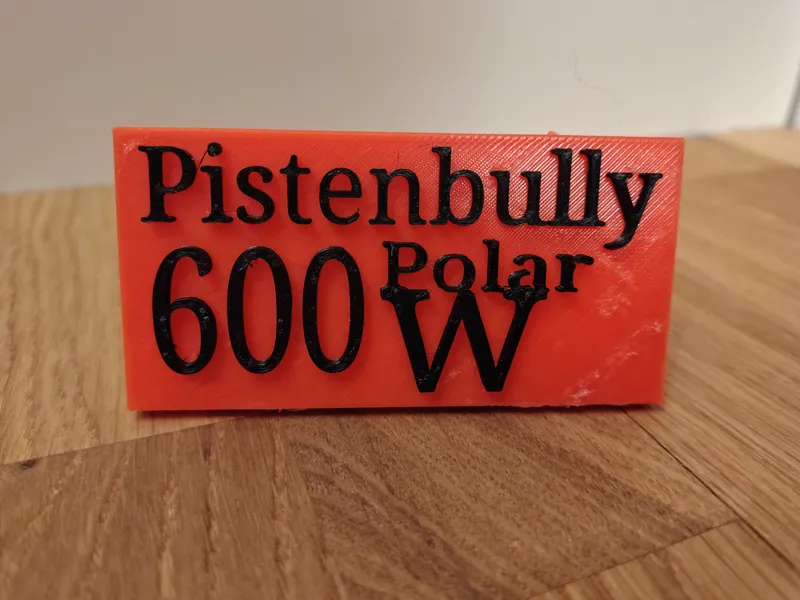 Pistenbully 600 W Polar Stehschild