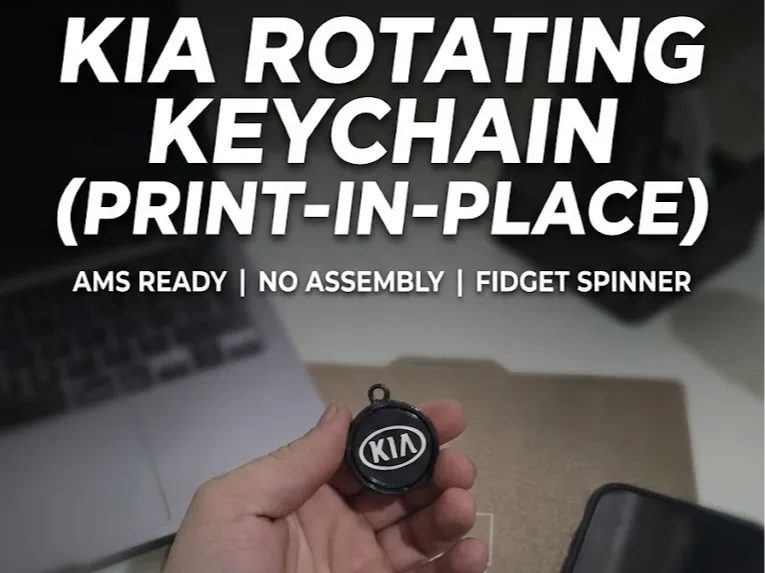 KIA Rotating Keychain Logo 