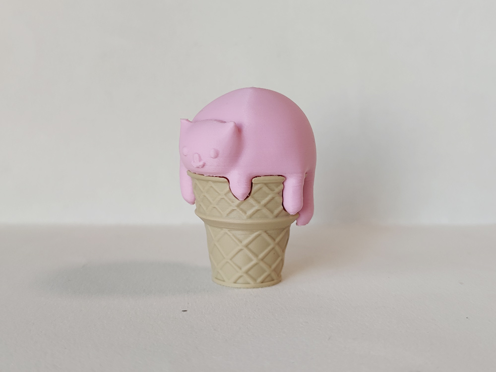 Miniatura 1 do modelo 3D 冰淇淋猫咪 