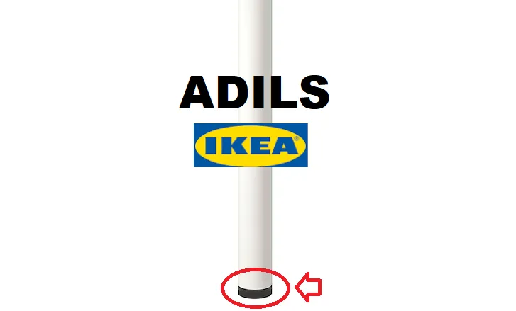 IKEA ADILS table leg foot
