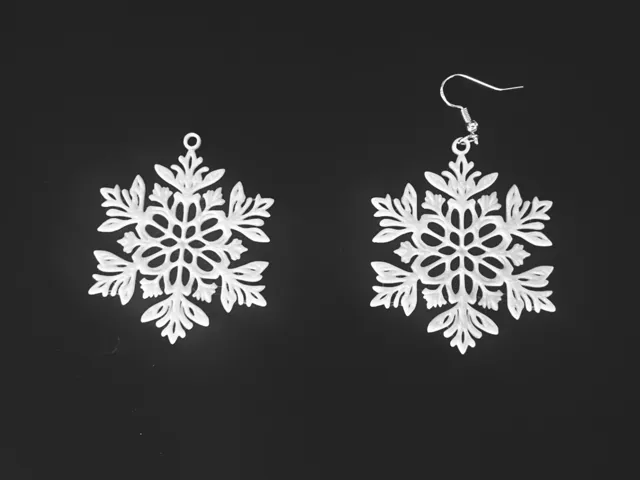 Snowflake Whisper - Snowflake Earrings
