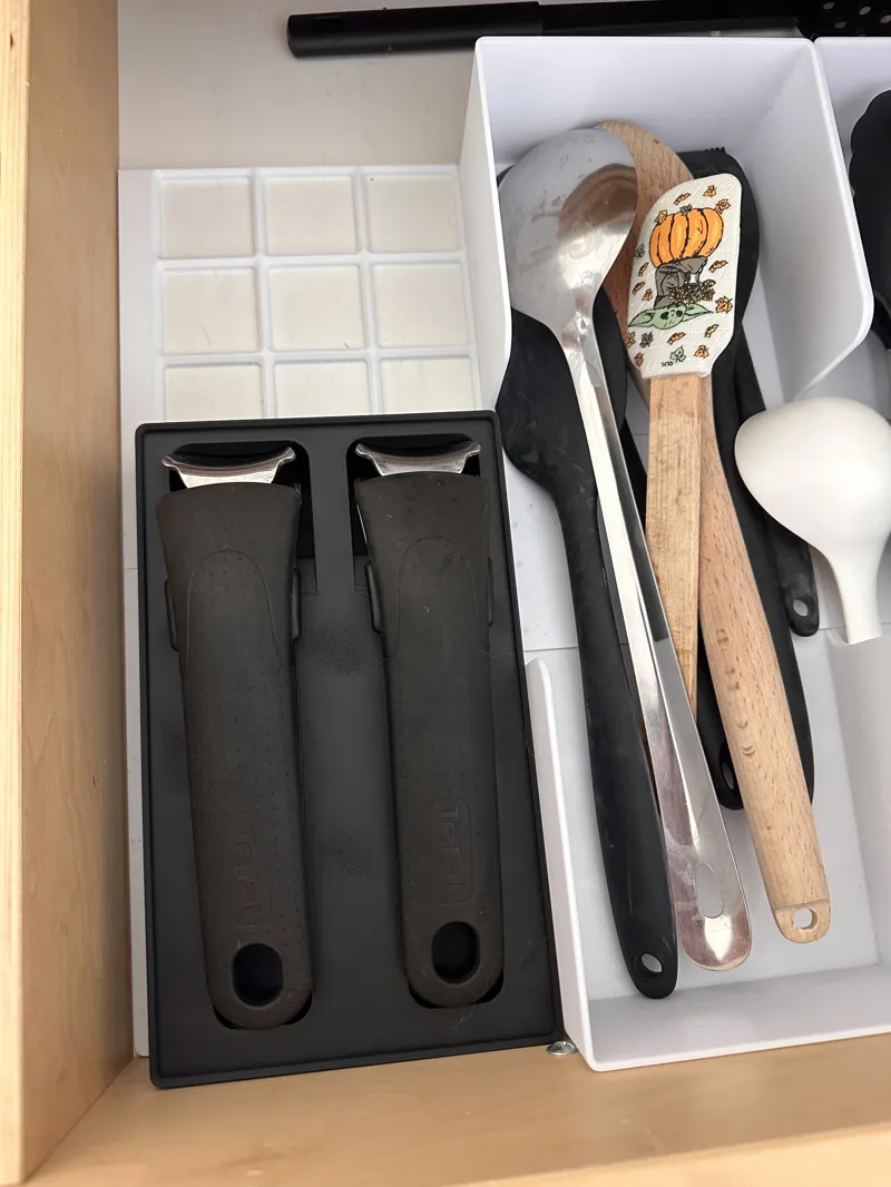 Tefal ingenio gridfinity handle storage