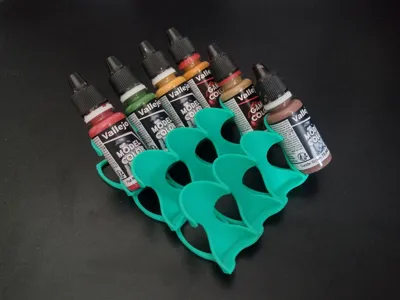 Minimal Angled Paint Holder for 17ml Bottles