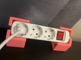 EU standard power strip outlet mount+IKEA Tabletop