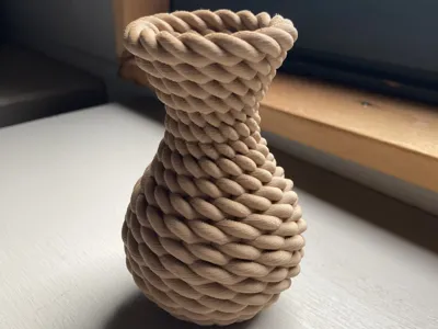 Coiled Rope-Style Vase