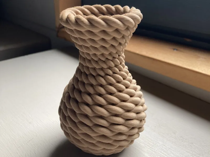 Coiled Rope-Style Vase