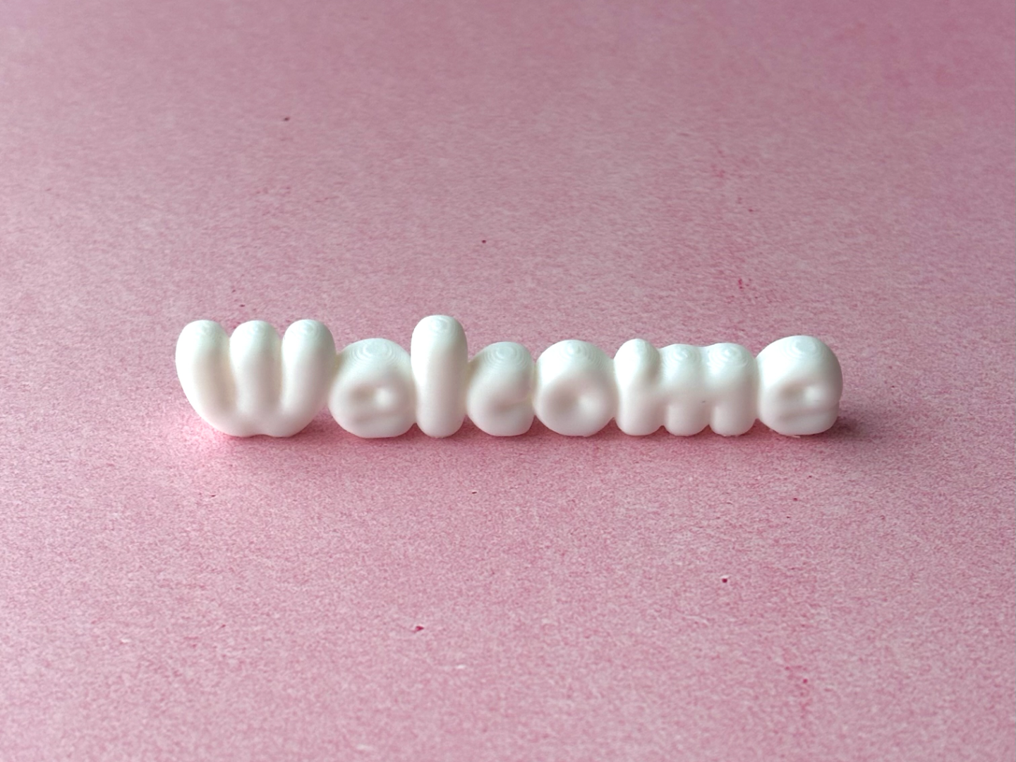 “Welcome” entrance decoration