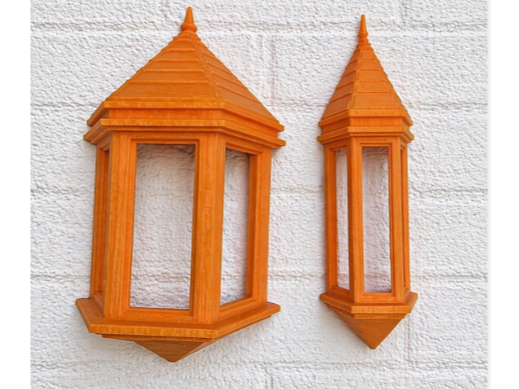 Victorian Window Lantern Set-Wall Decor 2 Variants