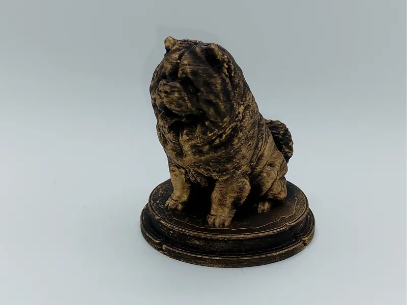 Chow Chow Dog Bust – 7cm Miniature Statue