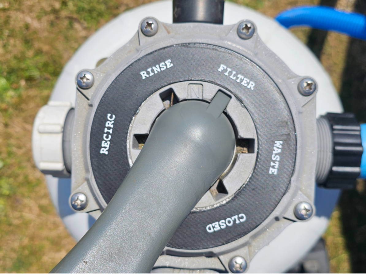 Pool Filter Multiport Valve Label