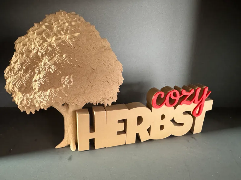 Hallo Cozy Herbst Schriftzug